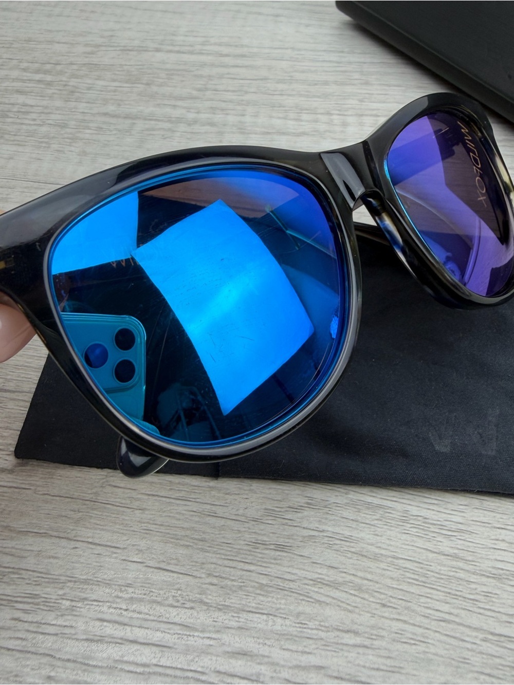 Wildfox Catfarer Sunglasses Blue Mirror Lenses - Picture 12 of 13